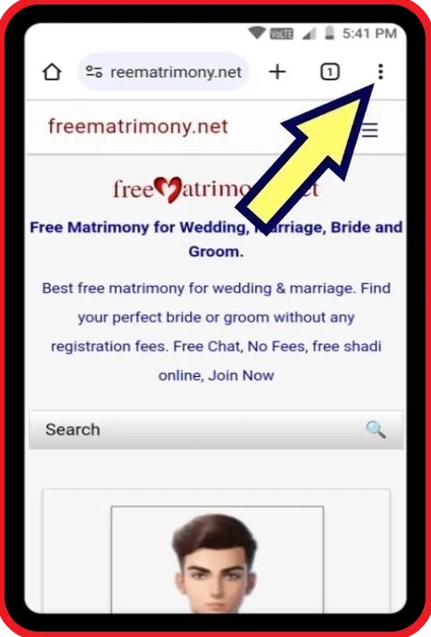 Download Free matrimony App Step One